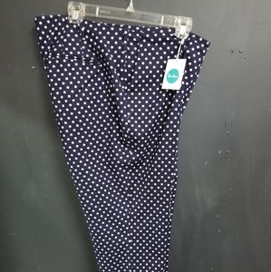 Boden Polka Dot Ankle Pants New Size 16